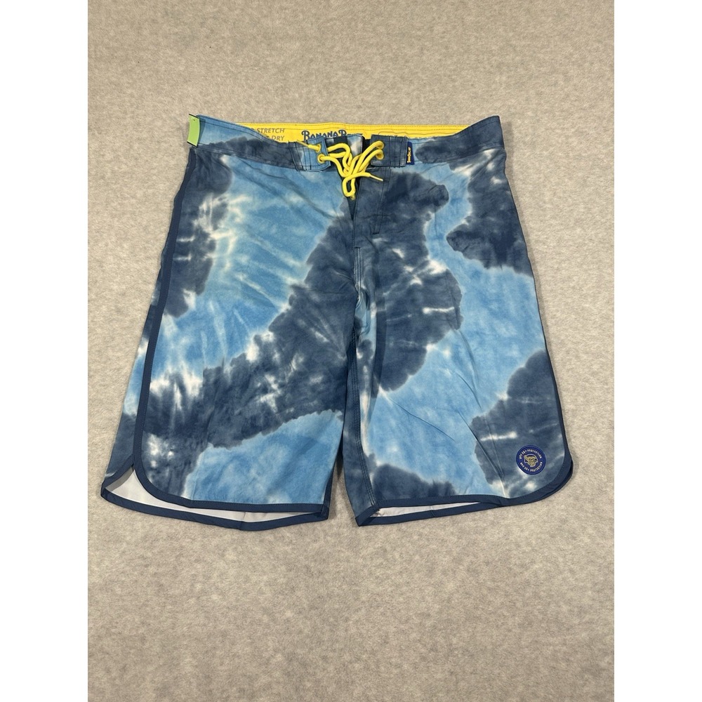 Banana Boat Blue Men's Large Fast Dry stretch Boardshorts Swim Trunks UPF 50+